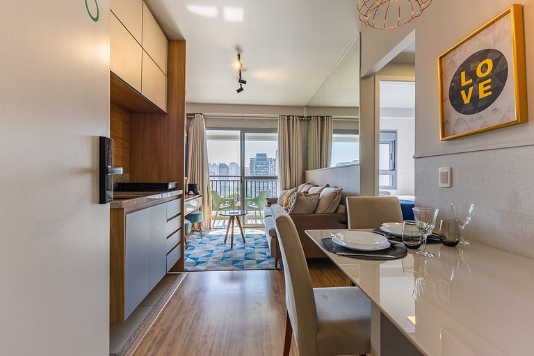NOI903_ 1 dorm. Moderno, AC, Wi-Fi