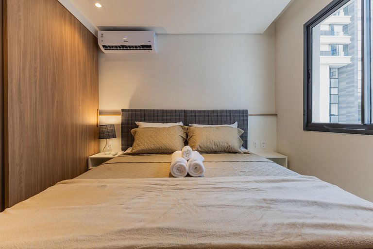 FC304_Apartamento 1 dorm, completo, em Pinheiros