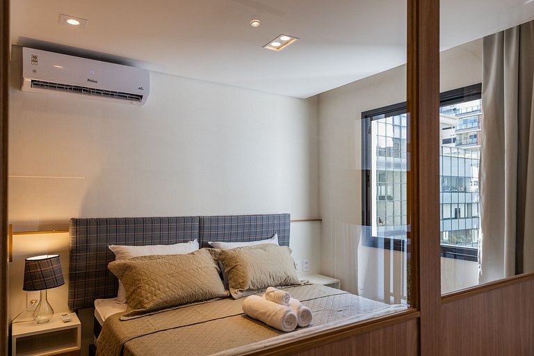 FC304_Apartamento 1 dorm, completo, em Pinheiros