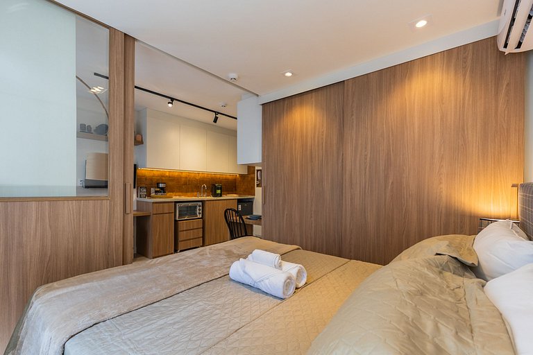 FC304_Apartamento 1 dorm, completo, em Pinheiros