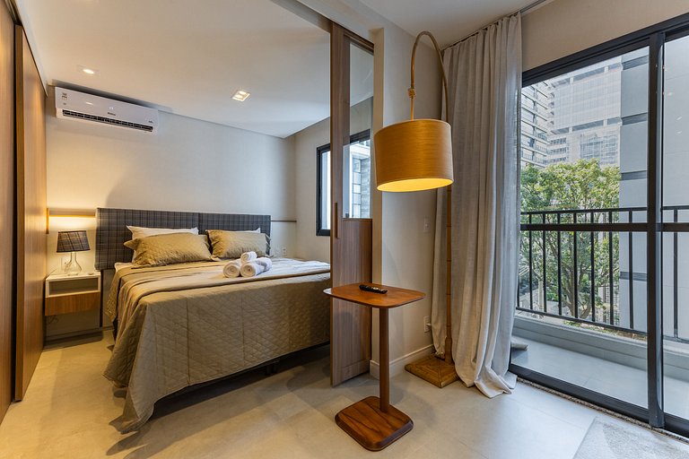 FC304_Apartamento 1 dorm, completo, em Pinheiros