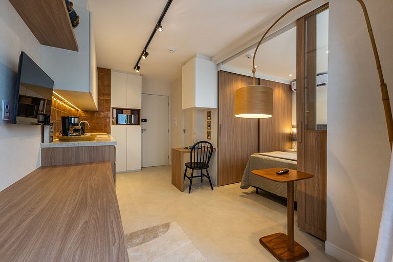 FC304_Apartamento 1 dorm, completo, em Pinheiros