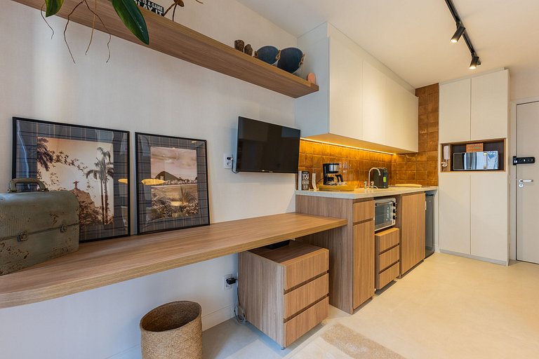 FC304_Apartamento 1 dorm, completo, em Pinheiros