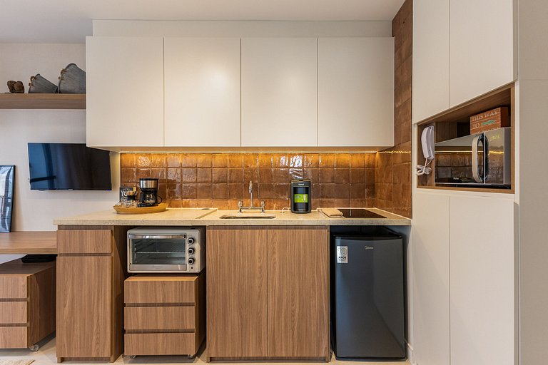 FC304_Apartamento 1 dorm, completo, em Pinheiros