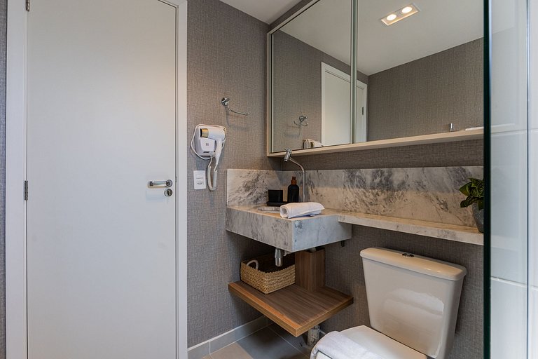 FC304_Apartamento 1 dorm, completo, em Pinheiros