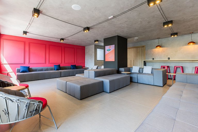 Belo studio c/ cama queen na Vila Olimpia