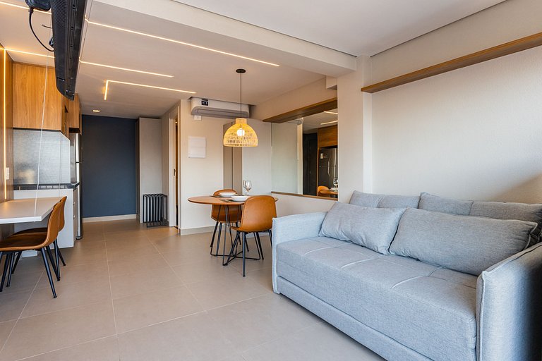 Belo studio c/ cama queen na Vila Olimpia