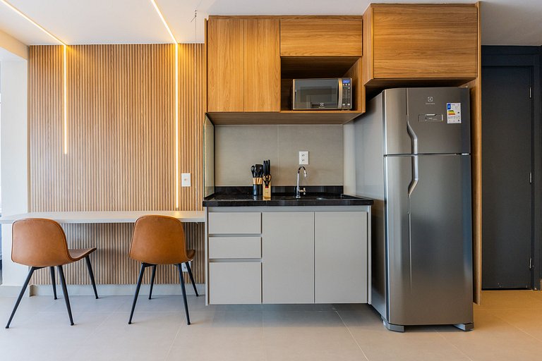 Belo studio c/ cama queen na Vila Olimpia