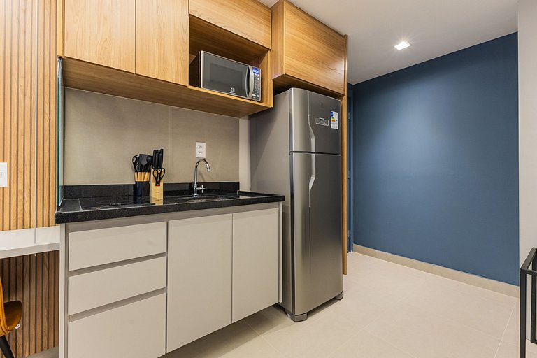 Belo studio c/ cama queen na Vila Olimpia