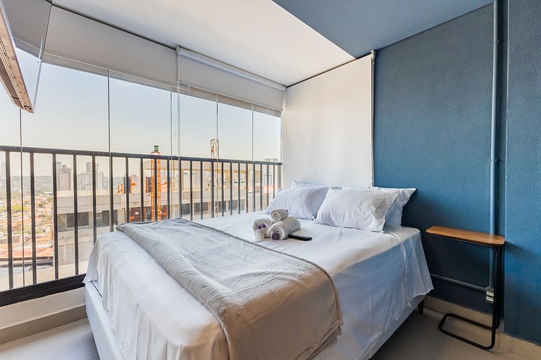 Belo studio c/ cama queen na Vila Olimpia