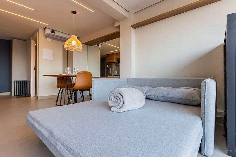 Belo studio c/ cama queen na Vila Olimpia