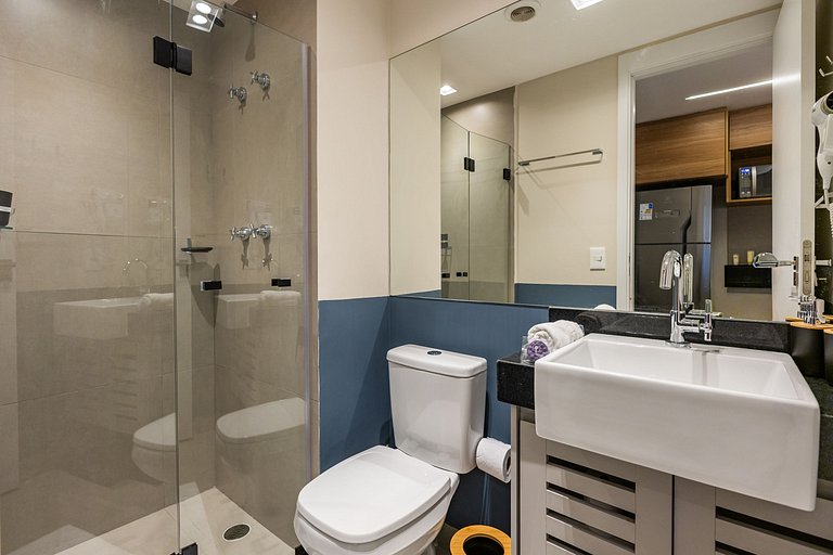 Belo studio c/ cama queen na Vila Olimpia