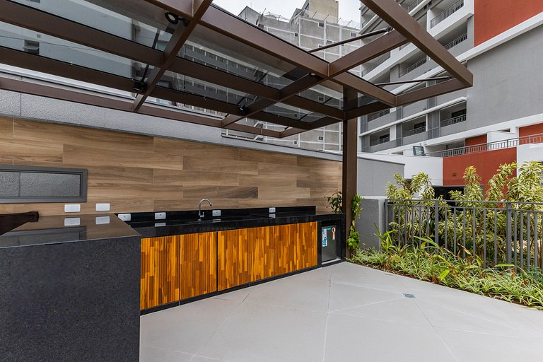 Belo studioC/cama queen na Vila Madalena