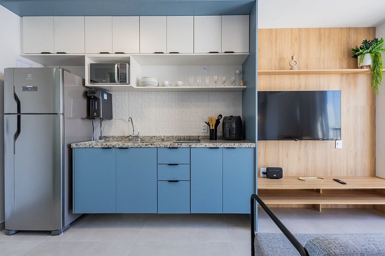 Lindo e compacto studio ao lado do Allianz Park