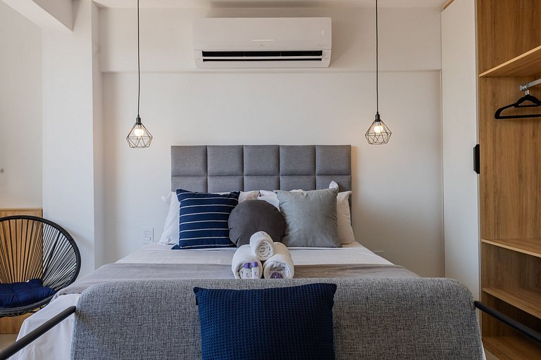 Lindo e compacto studio ao lado do Allianz Park