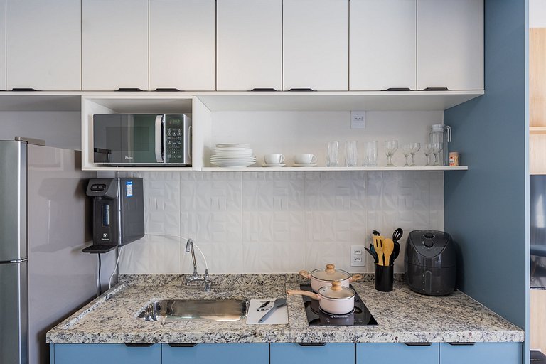 Lindo e compacto studio ao lado do Allianz Park