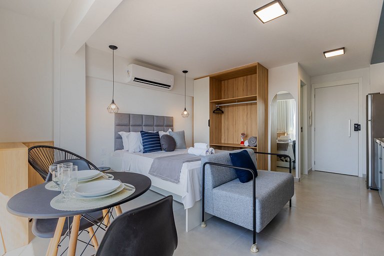 Lindo e compacto studio ao lado do Allianz Park