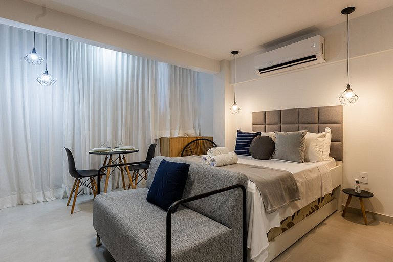 Lindo e compacto studio ao lado do Allianz Park