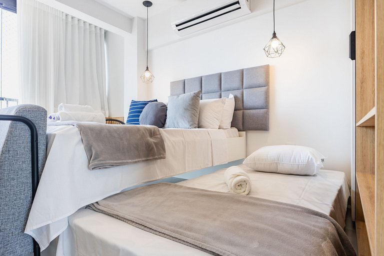 Lindo e compacto studio ao lado do Allianz Park