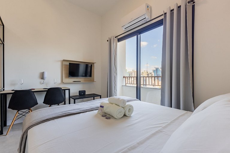 Charmoso studio na Rua Augusta