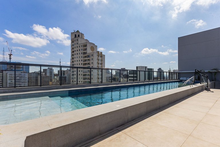 Belo studio no coração da Rua Augusta