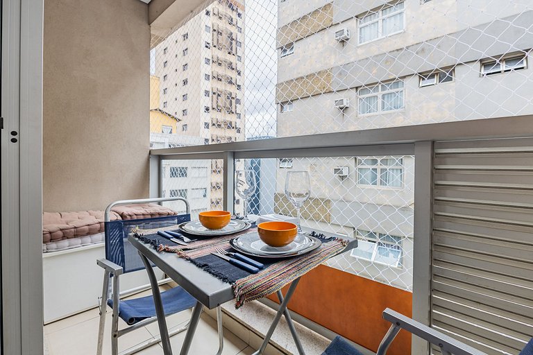 Charmoso studio C/vaga na Rua Augusta.