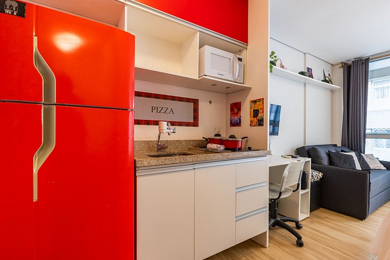 Charmoso studio C/vaga na Rua Augusta.