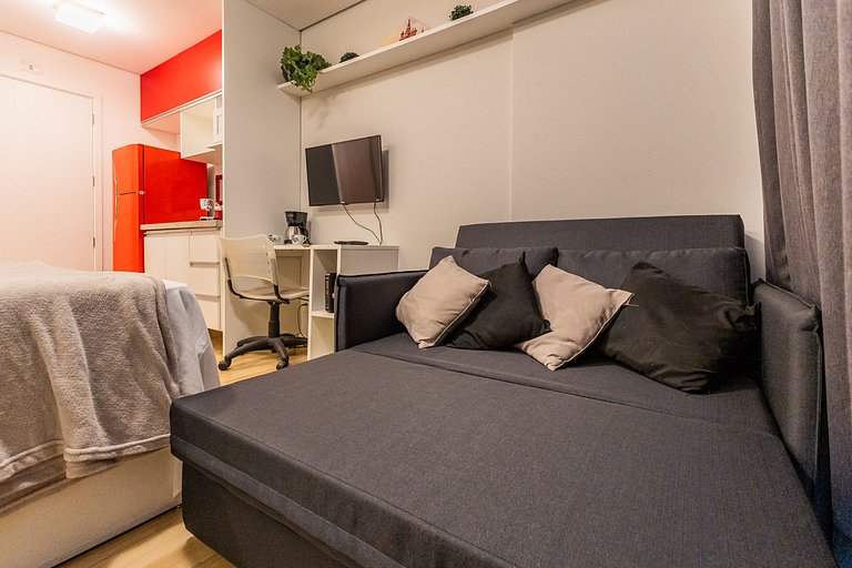 Charmoso studio C/vaga na Rua Augusta.