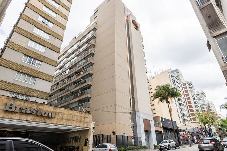 Charmoso studio C/vaga na Rua Augusta.