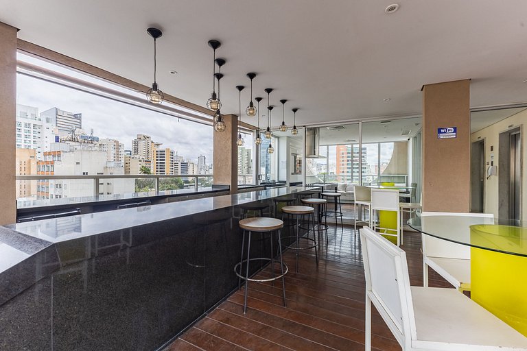 Charmoso studio C/vaga na Rua Augusta.