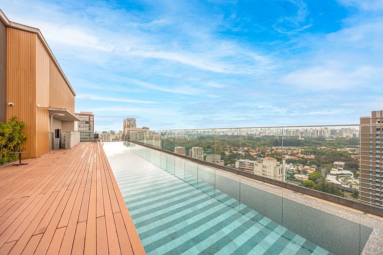 Charmoso studio com cama queen em Moema