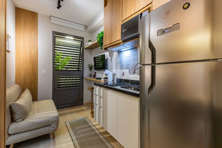 Lindo apartamento com cama Queen em Pinheiros