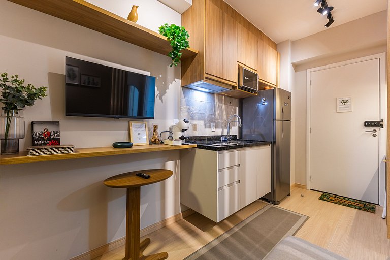 Lindo apartamento com cama Queen em Pinheiros