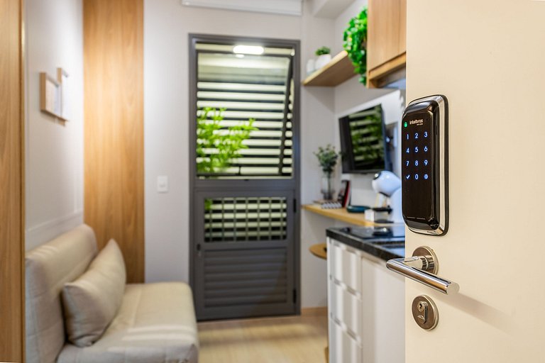 Lindo apartamento com cama Queen em Pinheiros