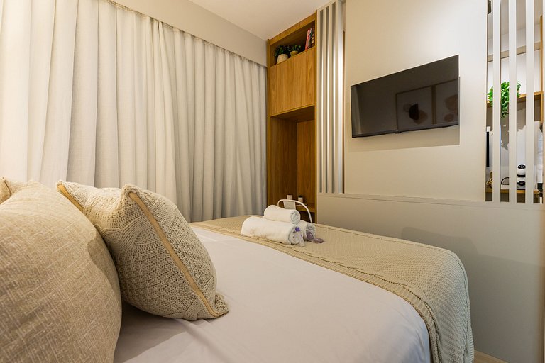 Lindo apartamento com cama Queen em Pinheiros