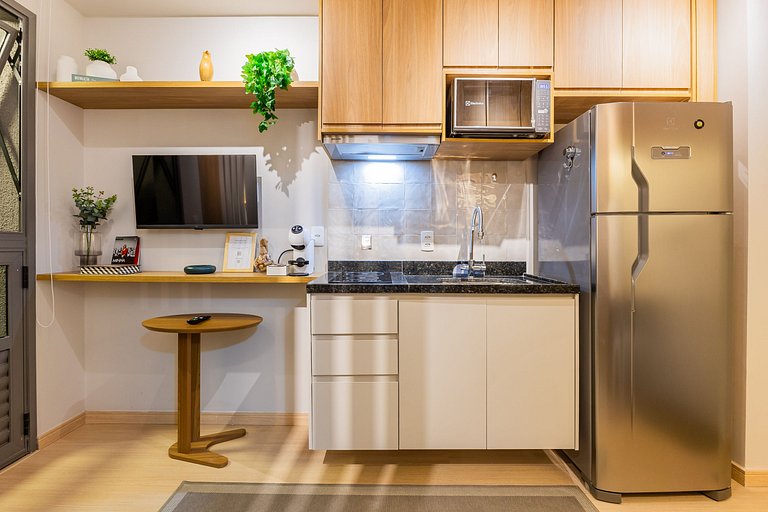 Lindo apartamento com cama Queen em Pinheiros