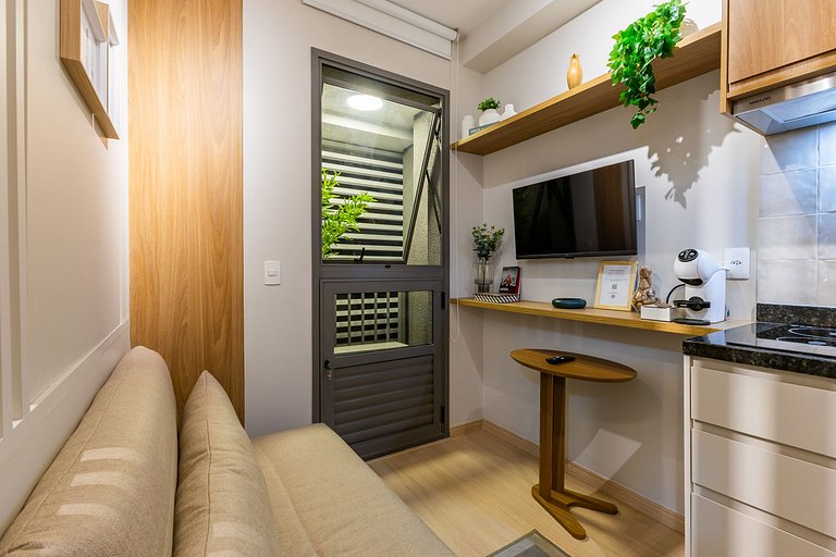 Lindo apartamento com cama Queen em Pinheiros