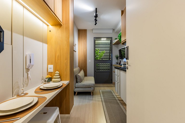 Lindo apartamento com cama Queen em Pinheiros