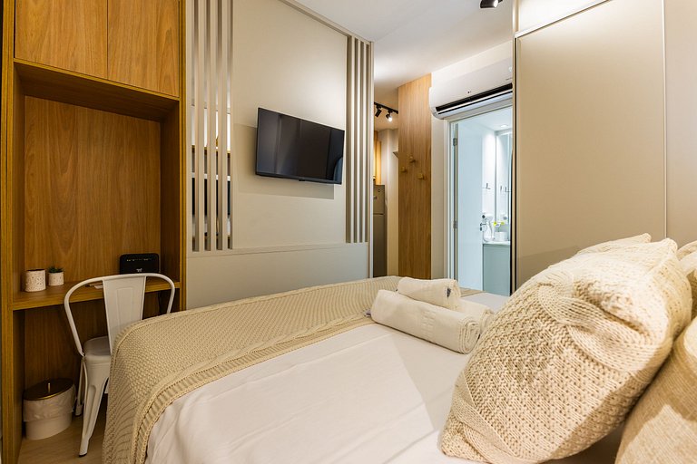 Lindo apartamento com cama Queen em Pinheiros