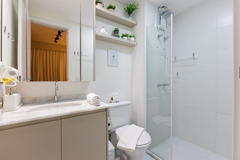 Lindo apartamento com cama Queen em Pinheiros
