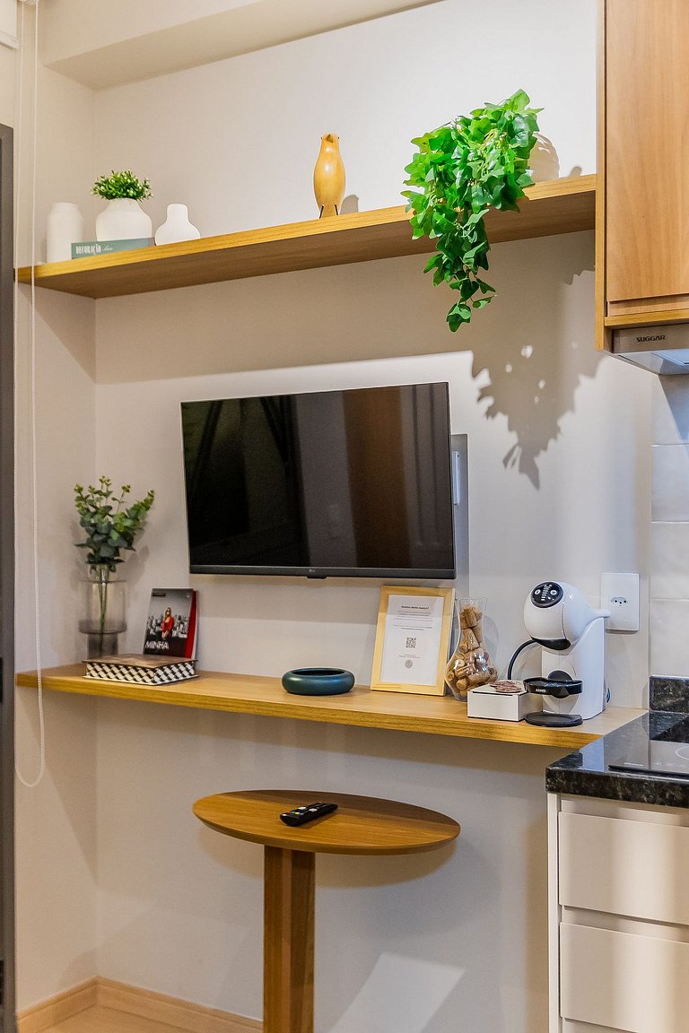 Lindo apartamento com cama Queen em Pinheiros