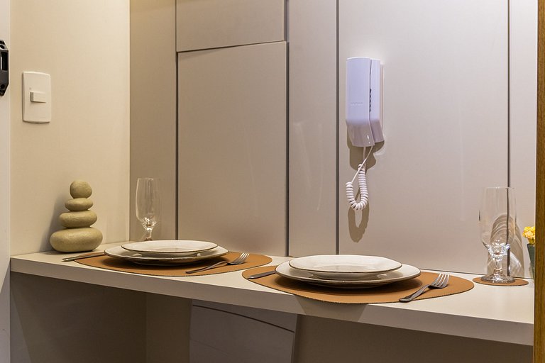 Lindo apartamento com cama Queen em Pinheiros