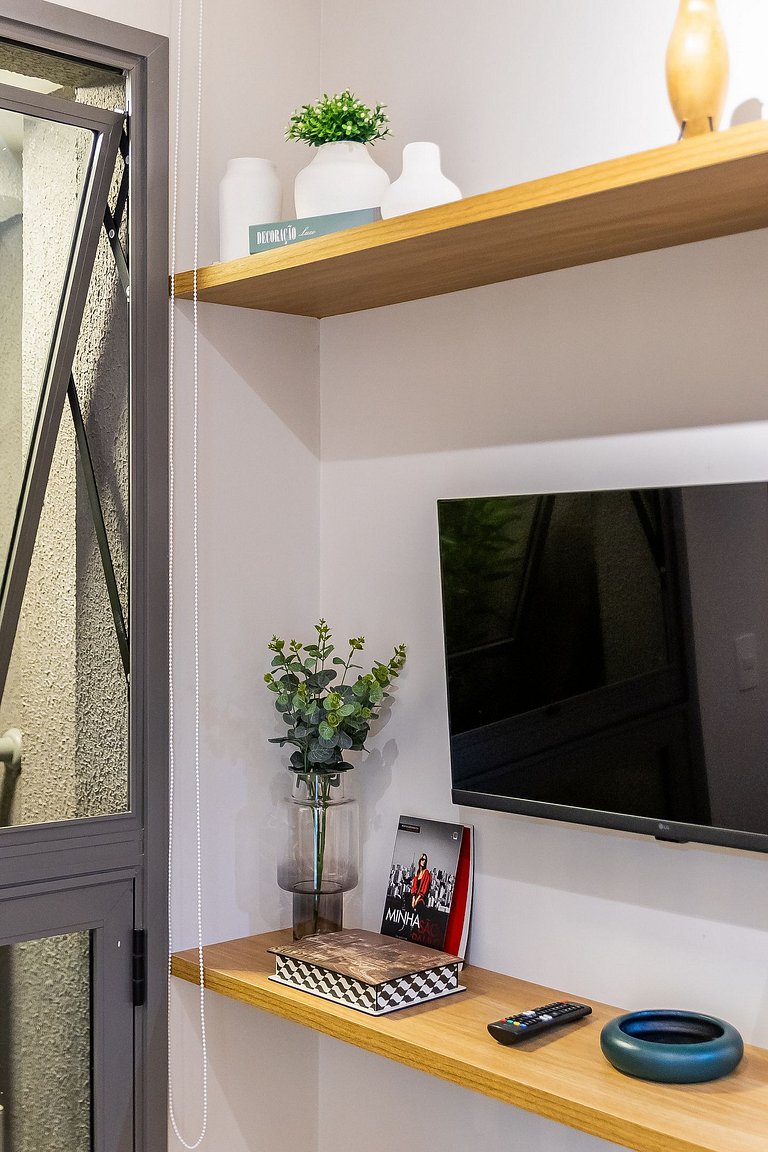 Lindo apartamento com cama Queen em Pinheiros
