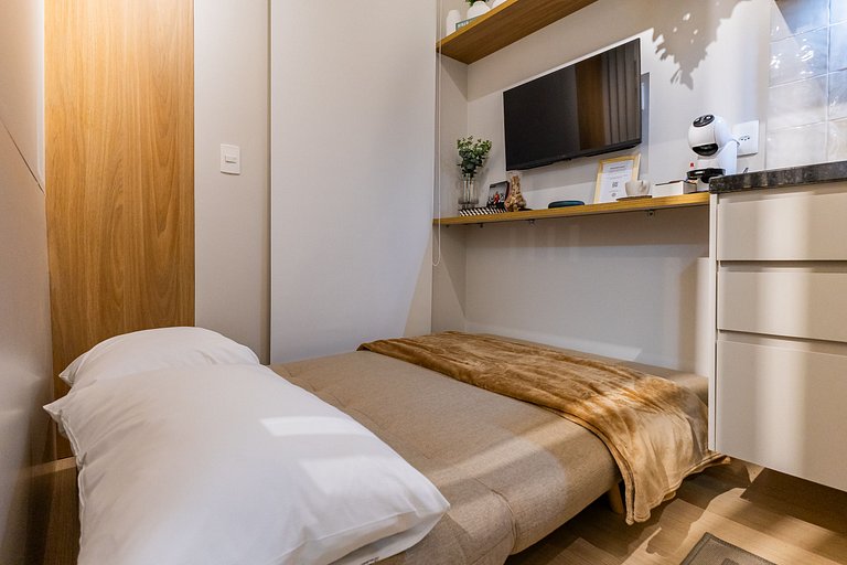 Lindo apartamento com cama Queen em Pinheiros