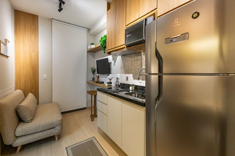 Lindo apartamento com cama Queen em Pinheiros