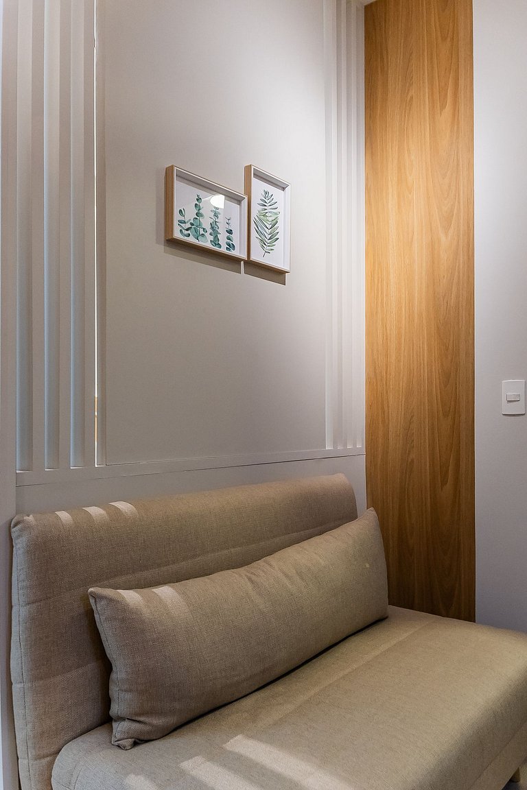 Lindo apartamento com cama Queen em Pinheiros
