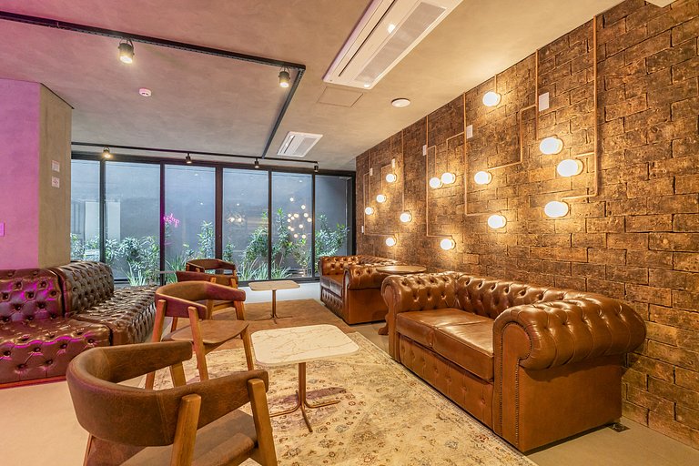 Studio C/varanda na Alameda Itu