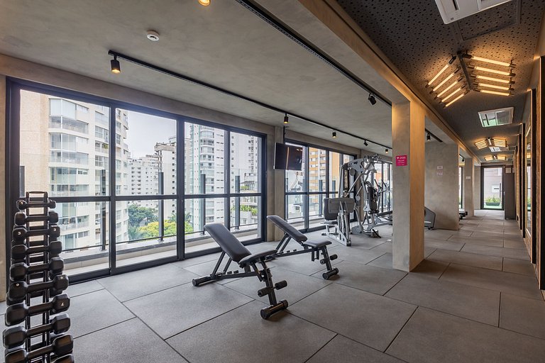 Lindo studio na Alameda Itu