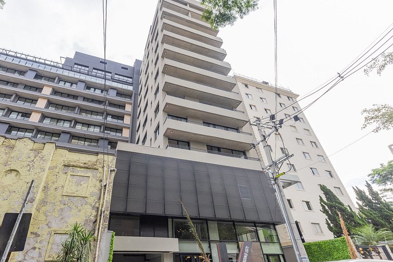 Belo studio na Alameda Itu