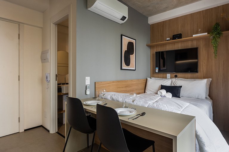 Studio C/varanda na Alameda Itu